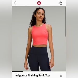 NWT Lululemon Invigorate Tank in Pale Raspberry - 12.